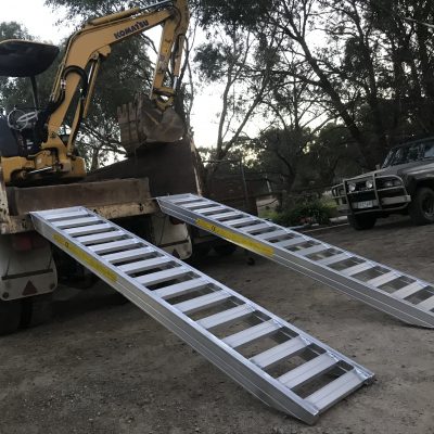3m 4Tonne  Heavy Duty Rubber Track Machinery Loading Ramps-JETA404130