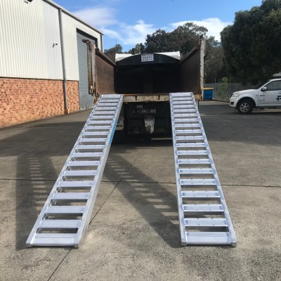 4.2m  6Tonne  Heavy Duty Rubber Track, Rubber Tyre Machinery Loading Ramps-JETC604142