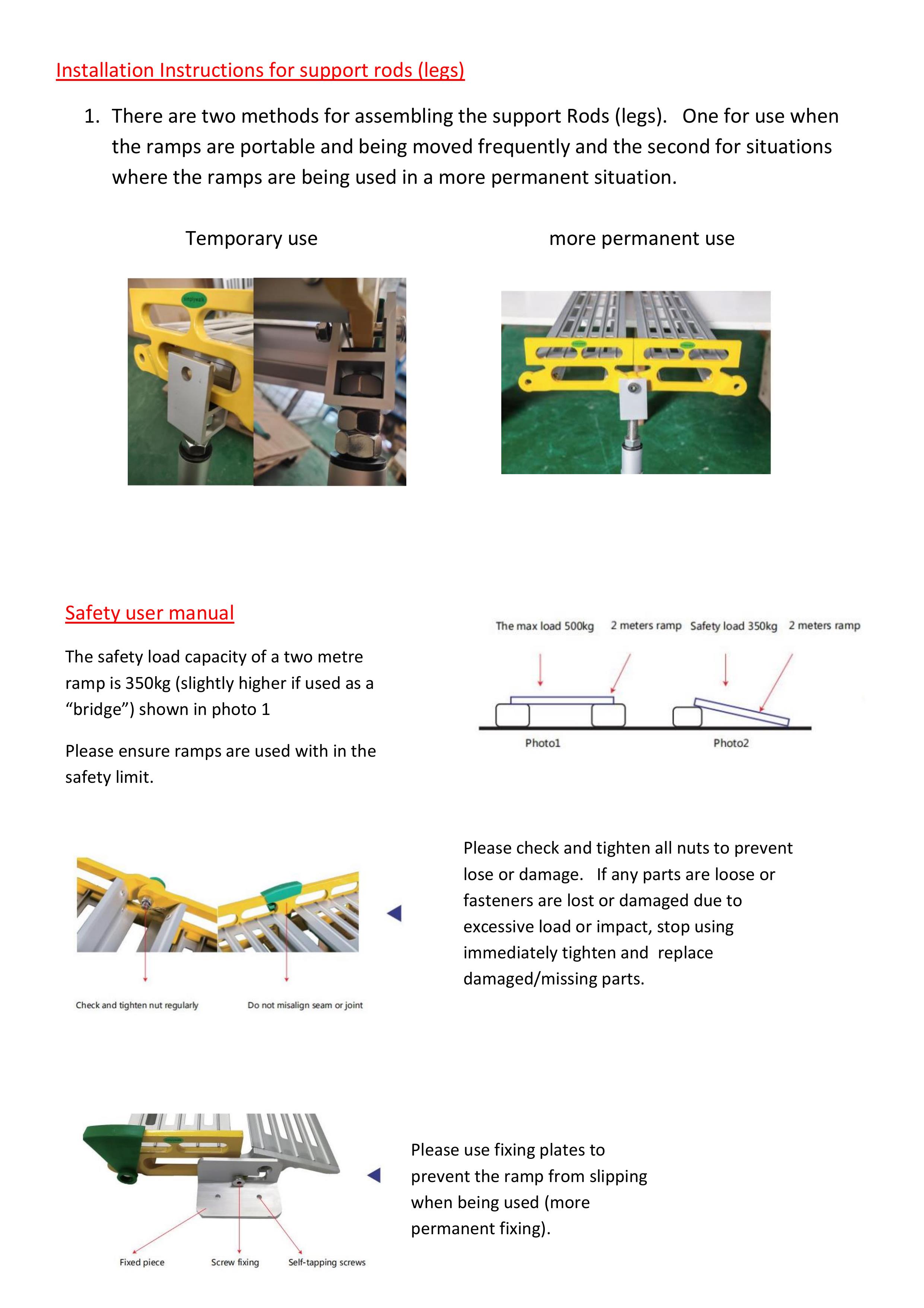 4M 350kg Rolling Ramp with Handrails -JET36-4H - Jetland