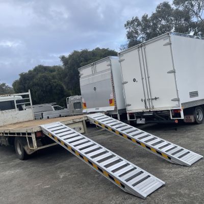3.5m 6 Tonne Heavy Duty Rubber Track Machinery Loading Ramps-JETAA604135