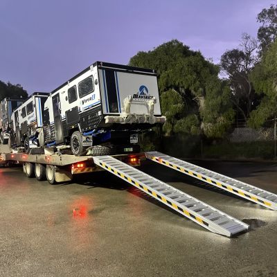 4.5m 3.6Tonne Heavy Duty Rubber Tyre,Rubber Track Machinery and Caravan Loading Ramps-JETB364145