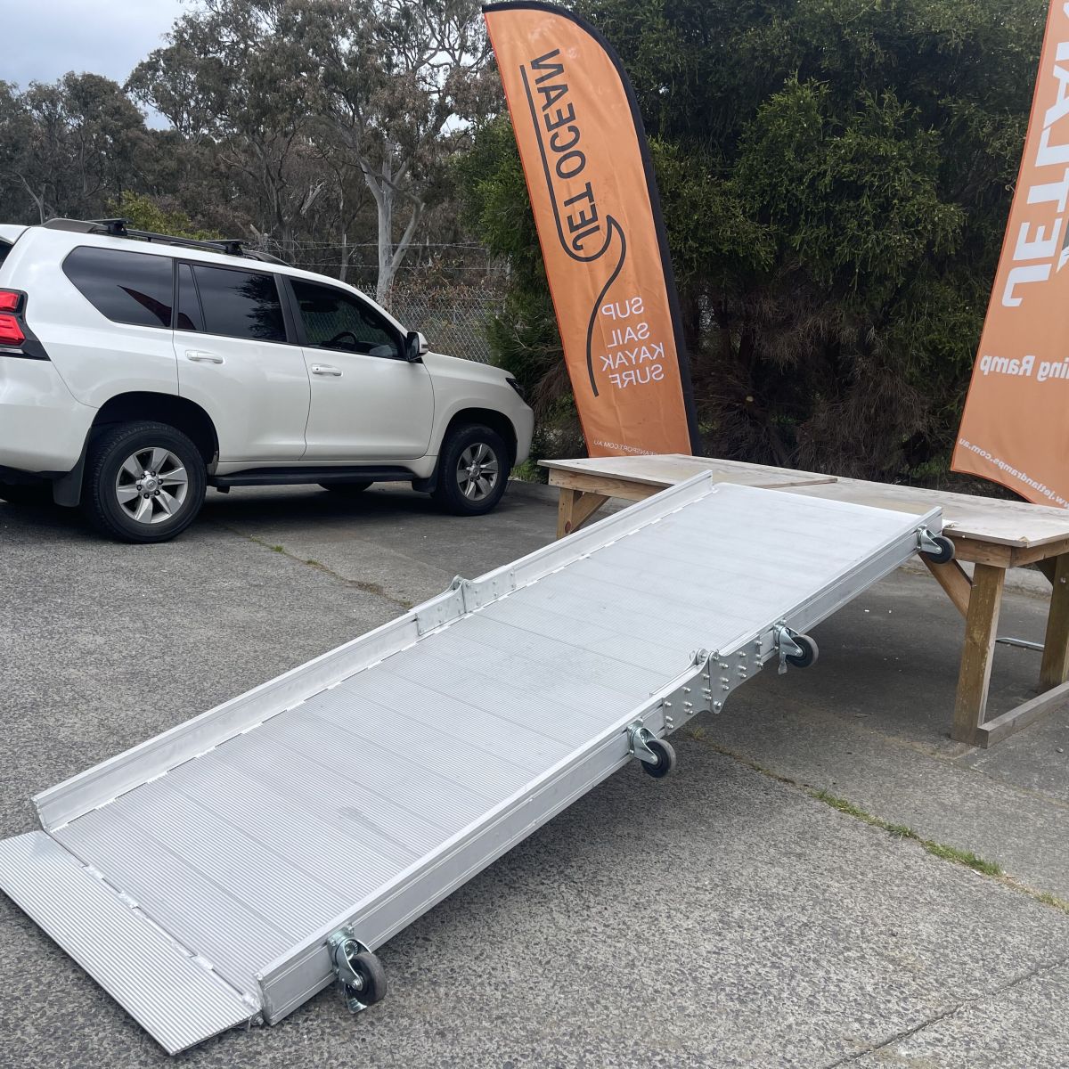 Foldable Ramp Dock Aluminium Loading Dock Ramps | Folding Loading Dock Ramps