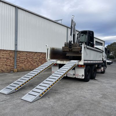 3.9m  6 Tonne   Heavy Duty Rubber Track, Rubber Tyre Machinery Loading Ramps-JETC604139