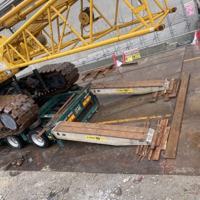 3m 42Tonne Heavy Duty Steel Track,Rubber Pads on steel,Rubber Track & Rubber Tyre Machinery Loading Ramps-JETD421051830-4