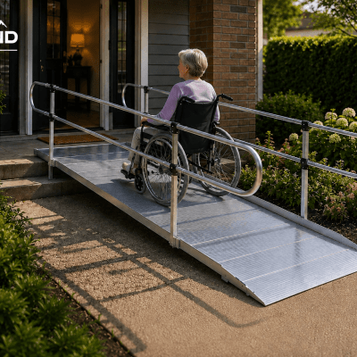 JETLAND ARH-10 10FT Aluminium Access Ramp with Handrails